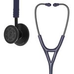 ELKO EL-250 DEXA III Ti Black Edition Titanium dual head acoustic stethoscope | Adult & Pediatric Stethoscope with Double-sided Natural Titanium Chestpiece | Two-Way PVC Tubing | Doctors & Medical Students (BLUE)