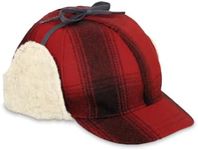 Stormy Kromer The Snowdrift Cap, Red/Black Plaid, Large