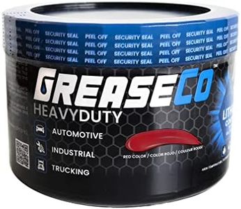 Red and Tacky Lithium Grease 1 LB Tub | Wheel Bearing | High Temp | Axle | Automotive | Trailer | 5th Wheel | Ball Joint | Tractor | Jar of Grease | Resealable Can of Grease | NLGI 2 | HeavyDuty