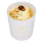 LIA CHAHLA LONDON Luxury Oud Candles for Home - Scented Candles Gifts with Crystal Inside - Aromatherapy Candle Men & Women - Spiritual Positive Energy (Oud/Tiger Eye, 10 OZ)