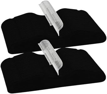 Velvet Short Neck Hangers - Heavy-Duty, Non-Slip Felt Surface, Space-Saving Design with Anti-Slip Grooves & Shoulder Shape, 360° Rotating Hooks, Durable for Coats, Shirt& Dresses