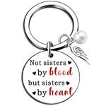 Ikacvb Gifts For Female Friends Soul Sister Birthday Bestie Bff Sisters Gifts From Sister Teen Girls Trendy Stuff Little Big Sister Gift Unique Friendship Keychain Christmas Gifts, Silver, S