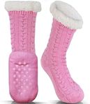 LUTHER PIKE SEATTLE Slipper Socks for Women - Warm, Cozy Socks w/Grippers﻿