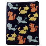 Books etc Fabric Cats Book Sleeve, Multicolor