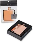 Viski Plated Flask Summit Copper Plated Flask, Copper, 4891TBV