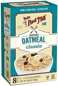 Bob's Red Mill Instant Oatmeal Packets, Classic, 8 Packets Total (1 Box/8 Packets per Box), Non-GMO, Gluten Free, 100% Whole Grain