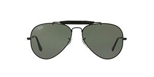 Ray-Ban Unisex Aviator UV Protected Sunglasses (Green Lens /Black Frame_58 mm)