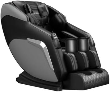 HOMASA Black Full body Massage Chair Zero Gravity Recliner,22 Nodes Deep Kneading Massage, 32 Airbags Full Body Scan