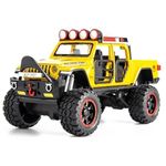 FEXXA 1:32 Scale Exclusive Alloy Metal Pull Back Die-cast Car Model with Sound Light Mini Auto Toy for Kids Metal Model Toy Car with Sound and Light? (AMG G63 WARWOLF JEEP - YELLOW)