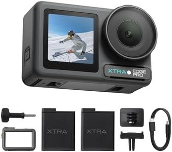 Xtra Edge Pro Dual Battery Bundle - 1/1.3" Sensor, 65ft Waterproof, 216-Min Battery, 4K/120fps Night Video, Smart Tracking, 32x Slow Motion for Outdoor Sports Vlogging Camera