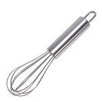 Huakai stainless steel small whisk for cheese, coffee, eggs, very handy (6 inches)