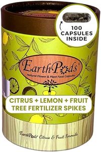 100 EarthPods - Premium Bio Organic Citrus Fertilizer Spikes - Special Plant Food Formulated for Citrus Fruit Trees - Made in USA