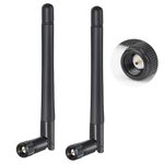 2 Pack WiFi Antenna SMA WiFi Aerial 2.4GHz 5GHz 5.8GHz 3dBi MIMO Male Dual Band External Connector for WiFi Router Wireless Network Card USB Adapter Video Surveillance Monitor Desktop PC (SMA)