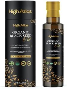 Black Seed Oil, 250ML Cold Pressed Organic, Nigella Sativa Black Cumin Seed Oil with High Thymoquinone, Omega Rich for Hair, Skin, Joints, Immunity – Non GMO, Vegan, Kalonji Oil