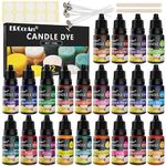 Candle Dye - 22 Colors Candle Dye for Soy Candle Making, Oil Based Dye for Candle Wax, High Concentration Liquid Candle Color Dye for Soy Wax, Beeswax, Gel, Palm Wax - 10ml