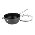 CUISINART 6354-24H Chef's Classic Nonstick Hard-Anodized 4-Quart Pan with Helper Handle and Glass Cover