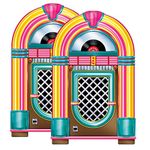 Beistle S57463AZ2, 2 Piece Jukebox Cutouts, 3'