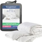 Snuggledown Goose Feather & Down Single Duvet - 10.5 Tog All Year Round Premium Quilt Ideal for Summer & Winter - Soft Cotton Cover, Hypoallergenic, Machine Washable, Size (135cm x 200cm)