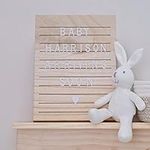 Ginger Ray Wooden Letter Display Board with 170 Letters, Numbers & Symbols Baby Nursery Décor,30 x 20 cm