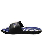 FOCO Baltimore Ravens NFL GEL Sport Shower Sandal Slides - 48/49