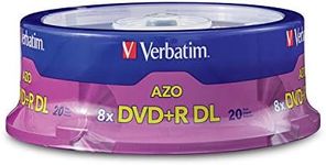 Verbatim DVD+R DL 8.5GB 8X with Branded Surface - 20pk Spindle