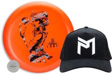 Discraft Big Z Luna Putter & Paul McBeth Trucker Hat Set | Disc Golf Combo |Perfect for Men, Women, and Kids | 173-174g Luna | Foil Will Vary (Orange)