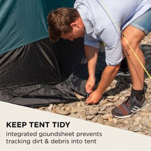 Coleman Octagon Blackout Dome Tent – 6-8 Person Waterproof Family Camping