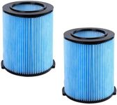 2 Pack VF5000 Replacement Filter 3-Layer Pleated Paper Vacuum Filter Compatible with Ridgid Shop Vac Filter 6-20 Gallon Wet Dry Vacuum Cleaner, Replacement WD1450 WD0970 WD1270 WD09700 WD06700 WD1680