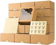 Leafiew 20 Pack 6x6x3 Bakery Boxes 