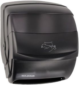 San Jamar T850TBK Black Pearl Integra Plastic Lever Roll Towel Dispenser