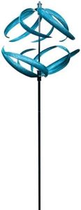 Marshall Home and Garden Sphere Wind Spinner, Blue