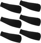 3 Pairs Arm Protectors for Thin Skin and Bruising Cut Resistant Forearm Sleeve Level 5 Arm Burn Protection Sleeve, Black, 7.9 Inch