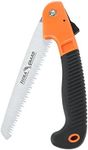 FLORA GUARD Folding Hand Saw, Camping/Pruning Saw with Rugged 7.7 Inch Blades Professional Folding Saw Razor Tooth Sharp Blade Solid Grip(Orange)