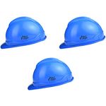 Allen Cooper Industrial Safety Helmet SH-701, Plastic Cradle with Manually adjustable Headband - BLUE (Pack Of 3)