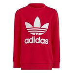 Adidas Originals Unisex Kids Adicolor Crew Set Tracksuit, BETTER SCARLET, 5T US