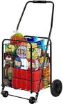 DWVO Folding Shopping Cart with Whe