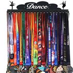 Goutoports Dance Medal Holder Display-Dance and Gymnastics Athletic Competition Medal Rack Display Wall Mounted-Over 60 Medals Easy to Install.