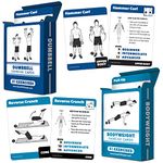 2 Pack - Bodyweight & Dumbbell Fitness Workout Cards - Over 100 Exercises