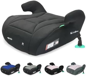 My Babiie MBCSB10 Booster Car Seat - Lightweight at 1kg, Approx. 6-12 Years (125-150cm, 22-36kg), R129, i-Size Backless Child Car Seat, Group 3, Compact, Portable, Ideal for Travel - Black