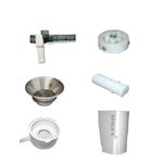 KS APPLIANCES 6 Piece Sujatajuicer Attachements For Supermix,Dynamix Models | Juicer Cover | Jali Cover| Motor Coupler | Jali Pot | Waste Pot |, White