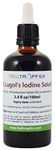 Lugols Iodine Solution 5% 3.4 Oz - 100 ml | 15% Liquid Formulation | 5 Percent Iodine Supplement - Liquid Drops | Thyroid Support | Made with 5 Percent Iodine and 10% Potassium Iodide | Heiltropfen®