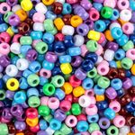 1000+ Pcs pony beads bulk - Plastic Bracelet Beads Sukh 6x9mm Plastic Pony Beads for Bracelets Making Multi-Colored Bracelet Beads for for Hair Braiding,DIY Crafts,Necklace,Key Chains and Ornaments Decorations