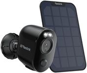 Reolink Solar Powered Security Camera, Argus 3 Ultra+Solar Panel with 2.4/5GHz WiFi, 4K Color Night Vision Battery CCTV Camera Systems, Person/Vehicle/Animal Detection, Two-Way Audio, Works with Alexa
