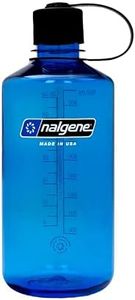 Nalgene 32 oz Narrow Mouth Water Bottle | BPA-Free, Durable & Leak Proof, Lightweight Bottle for Hiking, Gym & Travel, Slate Blue
