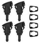 4PCS 5303833AA Car Washer Nozzles Car Front Windshield Replacement Kit Windscreen Wiper Auto Water Spray 5116079AA Compitable with Dodge 2009-2010 Ram 2001-2010 Chrysler PT Cruiser Jeep 2005-2010