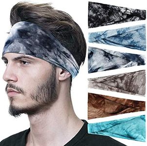 Headbands For Men/Women, 4 PCS Cotton Headbands Yoga Sports Headbands Elastic Non Slip Sweat Bands Workout Headband