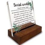 Social Worker Gifts for Women, Thank You Gift for Social Worker, Social Worker Definition, School Social Worker Gifts, Social Worker Appreciation Gifts Decorative Signs & PlaquesZDS3