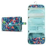 Portable Toiletry Travel Wash Bag, FINPAC Large Water Resistant Hanging Makeup Organizer Cosmetic Storage Pouch Case for Women Girls, Jungle Night