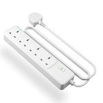 Meross Smart Power Strip, Smart Extension Lead Alexa Compatible, 4 AC Outlets, 6ft Long Cord, Compatible with Google Home, SmartThings, Timer, and Voice/Remote Control, 2.4GHz WiFi Only