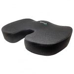 Dyna Coccyx Cushion | Non-Slip Orthopedic Seat Cushion for Tailbone & Sciatica Pain Relief Hip Support | Ergonomically Contoured | for Office/Home Chair, Wheelchair, Car, Plane